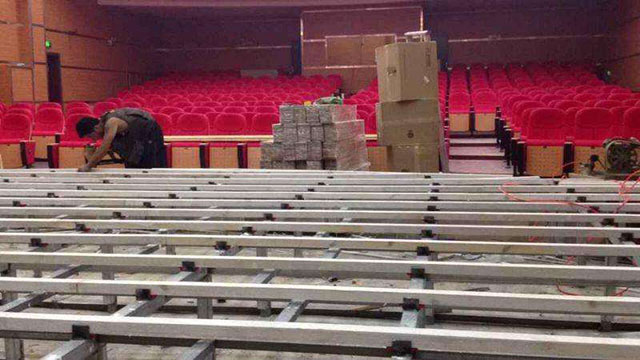 舞臺運動木地板,舞臺地板安裝,舞臺地板廠家,歐氏舞臺地板