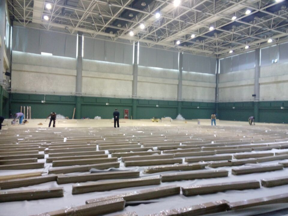 內(nèi)蒙古體育館籃球場運(yùn)動木地板